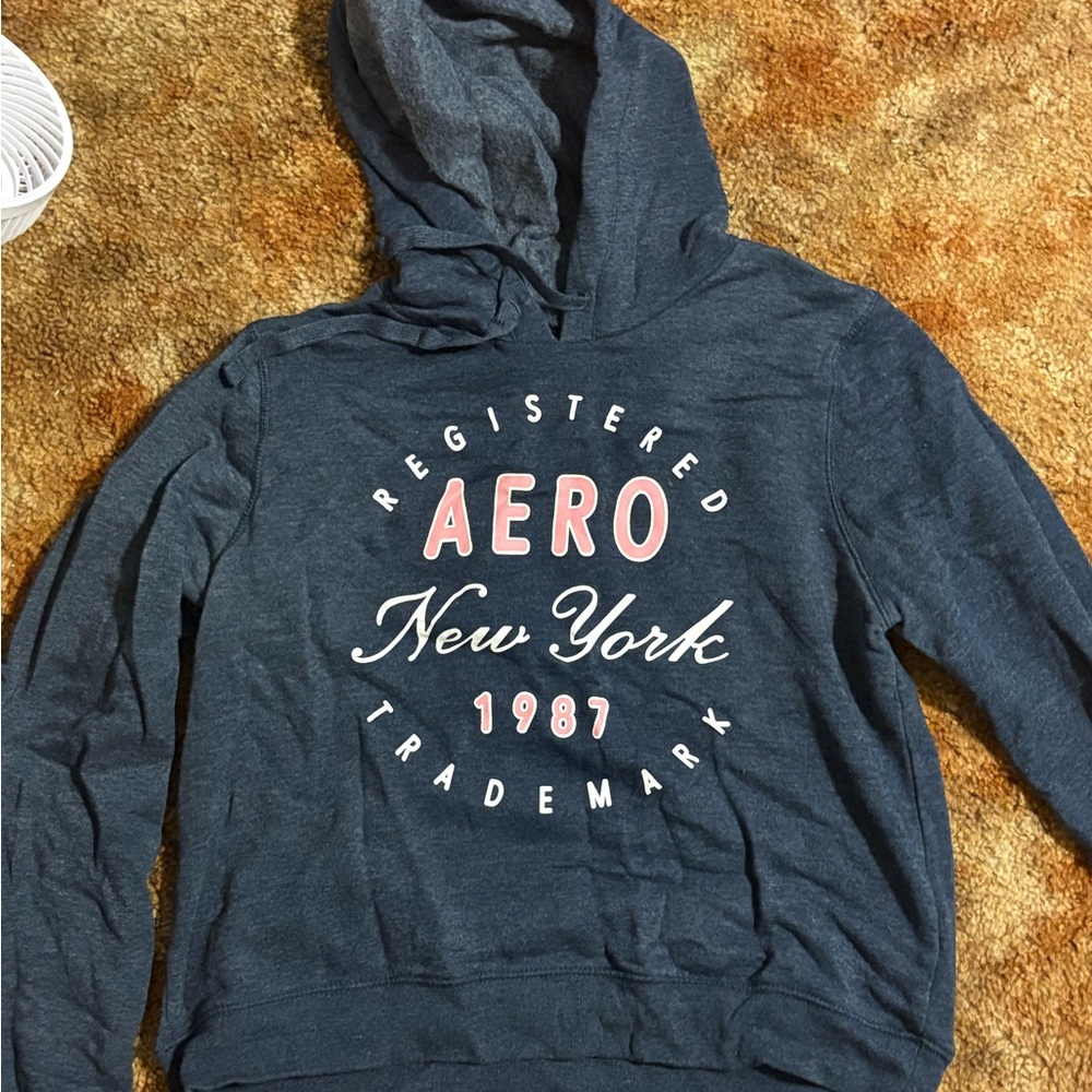 Aero Women's Blue Hoodie Sweater